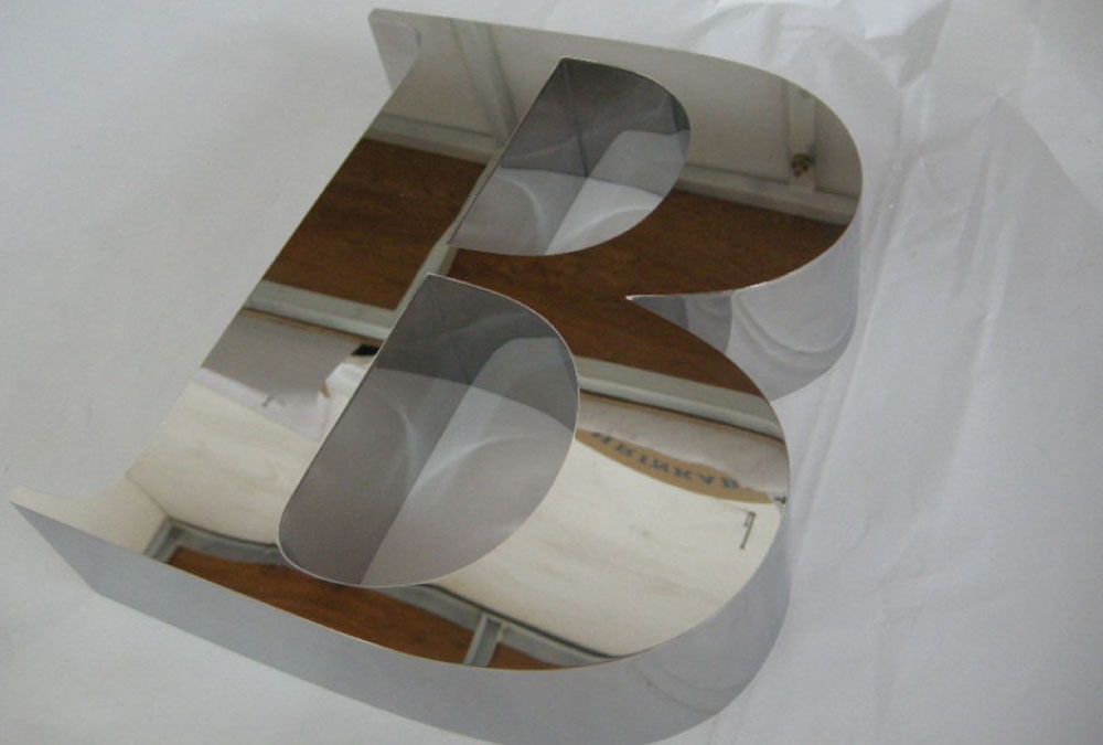 Buy 3D letters online, 3D Built Up Stainless steel letters polished finish, 3d letters for signs